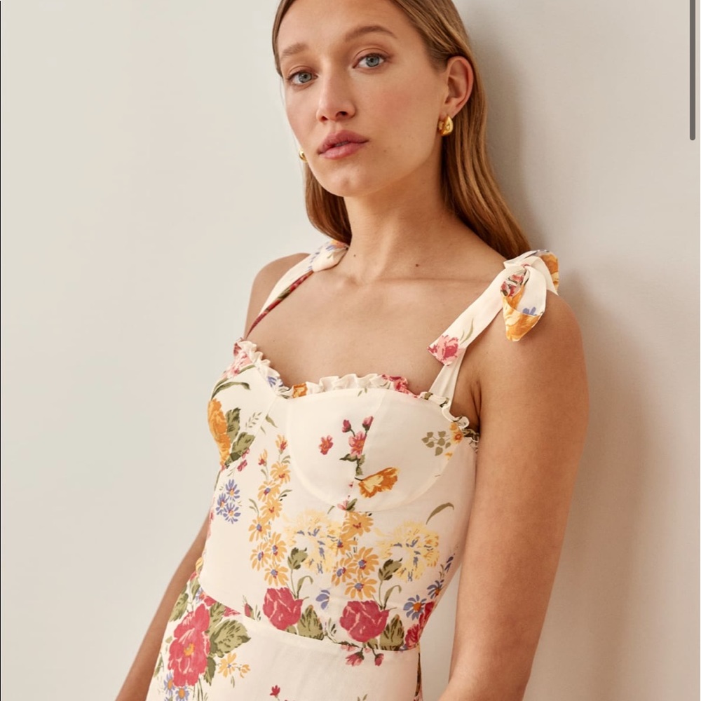 Reformation Nikita Dress    Bouquet    AUTHENTIC - Picture 4 of 16